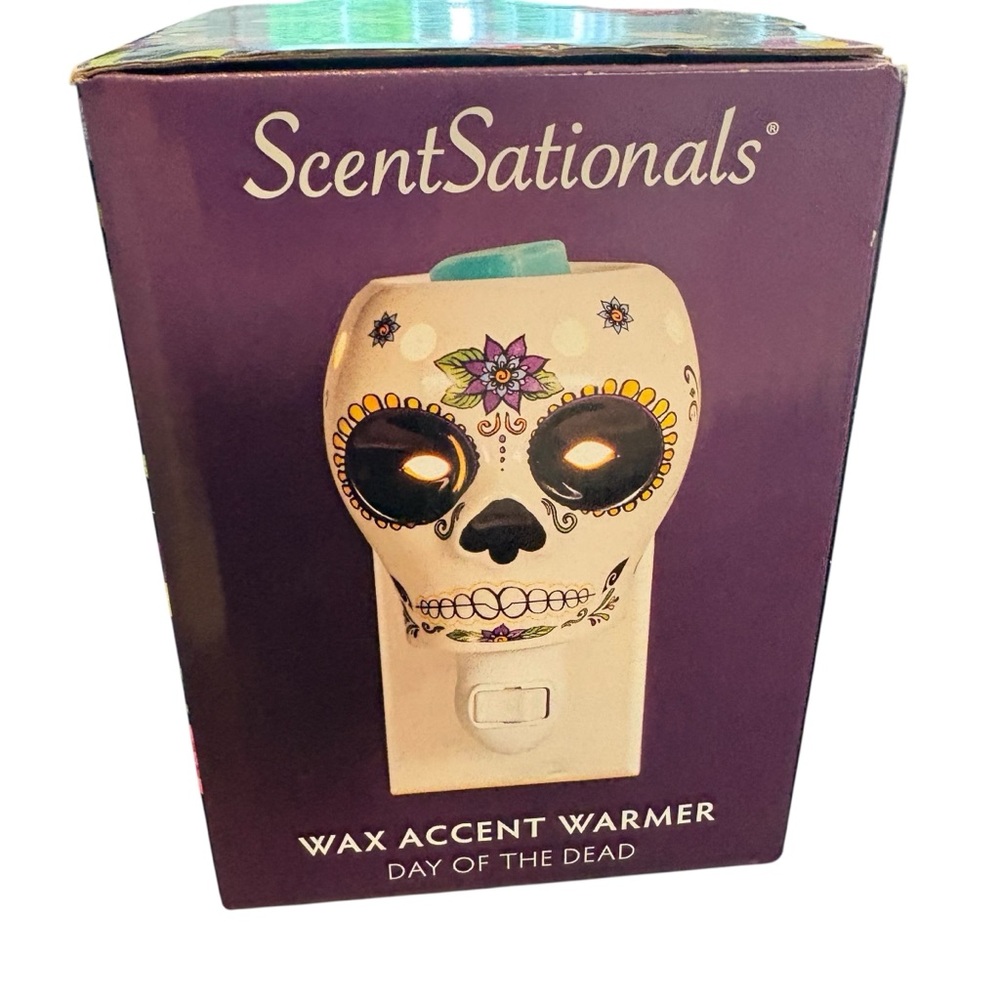 Scentsationals Day of The Dead/Sugar skull Wax Melters.  Halloween. Set of 2! - Picture 7 of 9